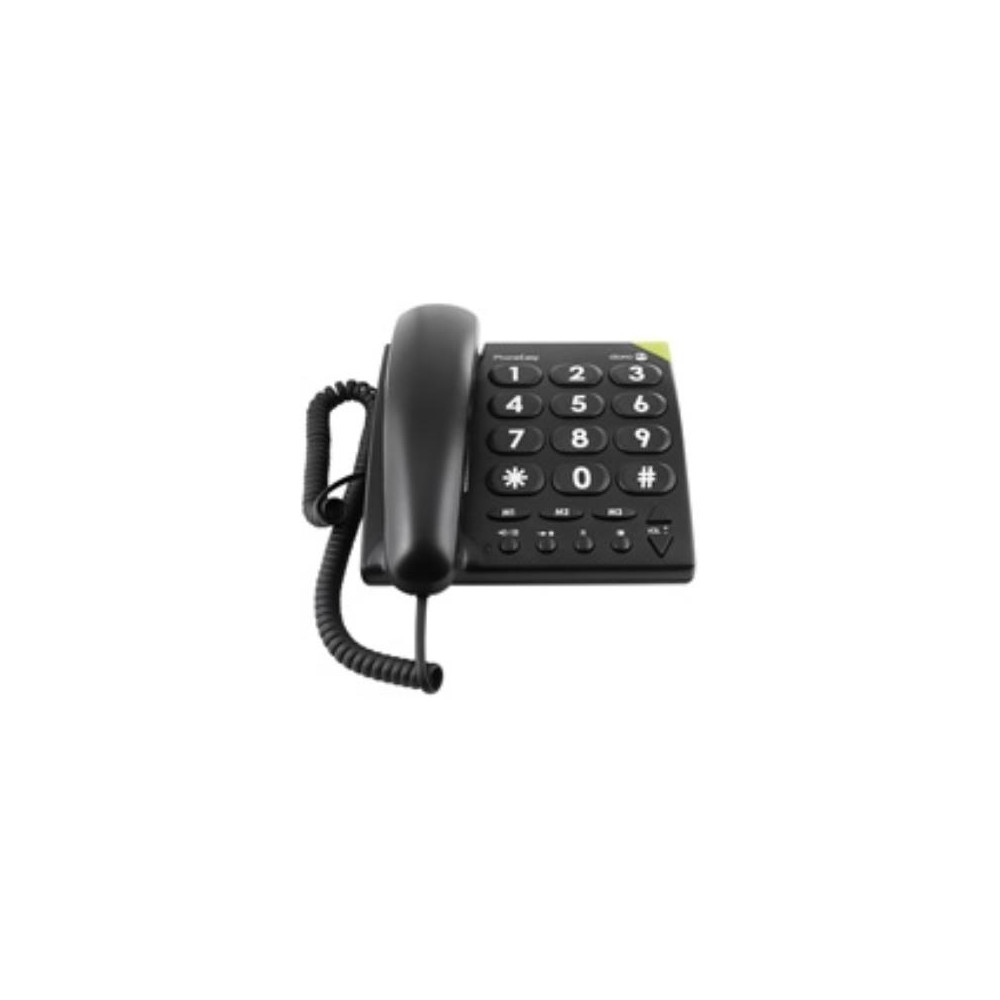 DORO PhoneEasy 311c - Téléphone Filaire Noir