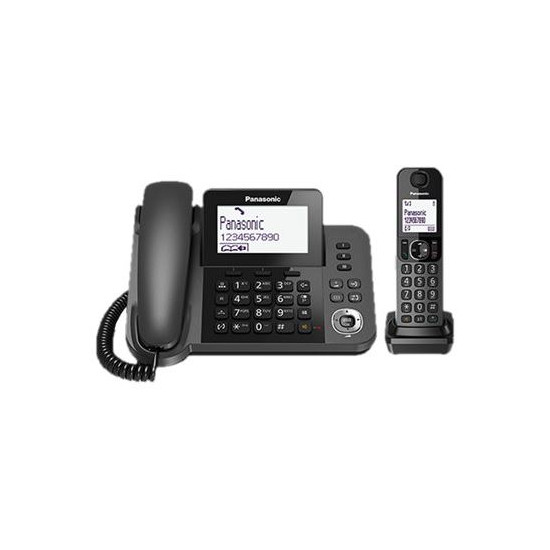 Panasonic KX-TGF310EX - Téléphone DECTGAP Noir Métal