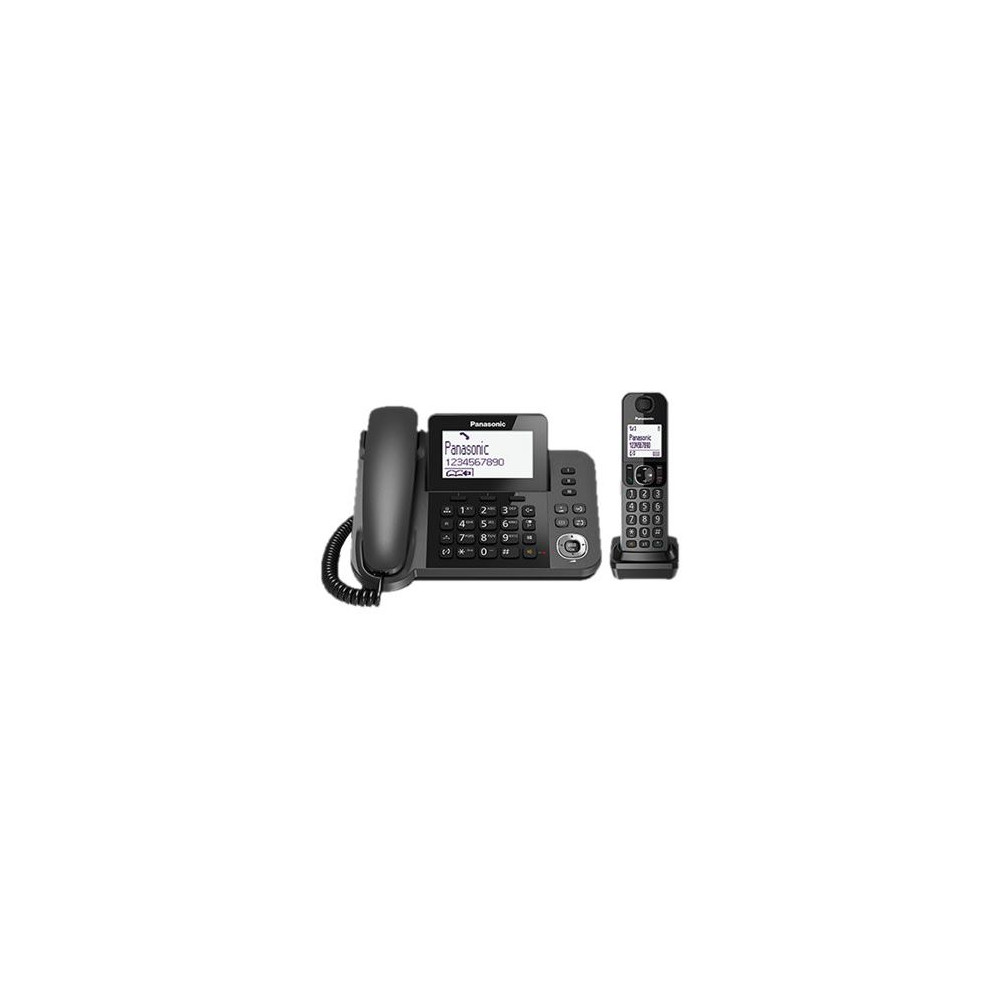 Panasonic KX-TGF310EX - Téléphone DECTGAP Noir Métal