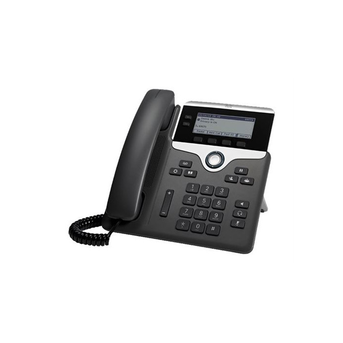 Cisco IP Phone 7821 - Téléphone VoIP - SIP, SRTP - 2 lignes
