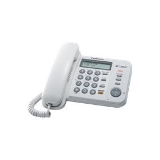 Panasonic KX-TS580EX1W - téléphone filaire avec ID d'appelant