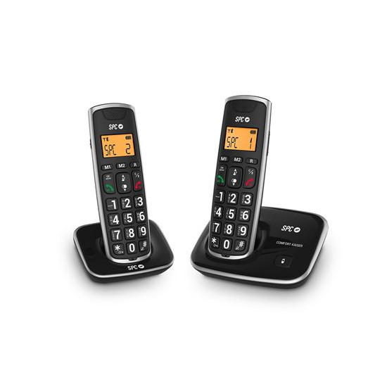 Téléphone Sans Fil SPC 7609N Noir - 2 pcs