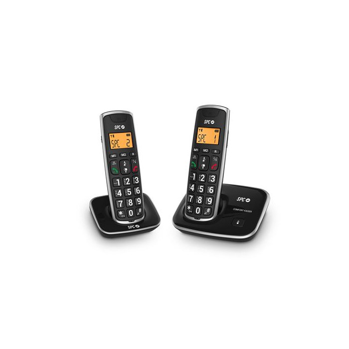 Téléphone Sans Fil SPC 7609N Noir - 2 pcs