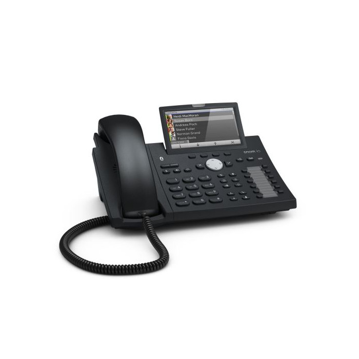 Snom 300 Desk Telephone D375 Couleur Voip / SIP Téléphone Bureau ; 4.3" Tilt Pouvoir Couleur À Haute Résolution D'affichage, 12 
