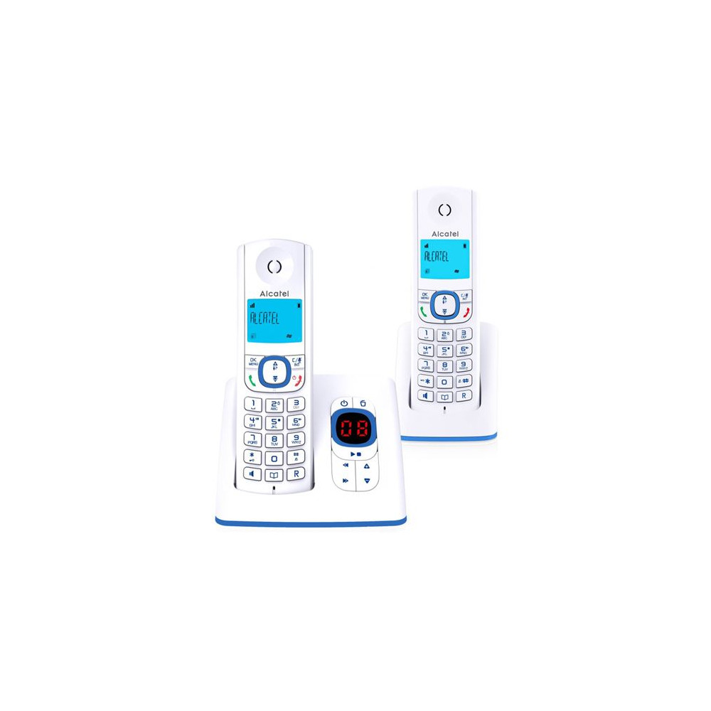 Téléphone fixe ALCATEL F 530 VOICE DUO BLEU