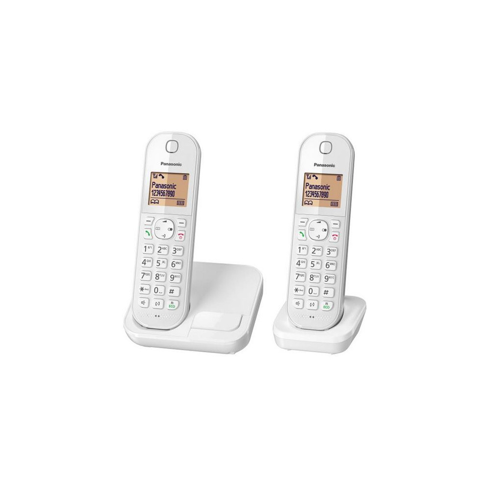 Panasonic KX-TGC412FRW - Téléphone sans fil blanc