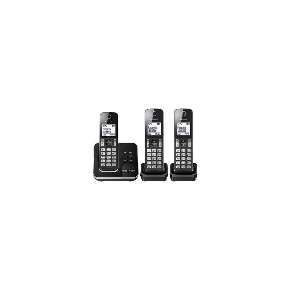 Panasonic KX-TGD323 - Téléphone sans fil - système de répondeur avec ID d'appelant/appel en instance - DECTGAP - (conférence) à 
