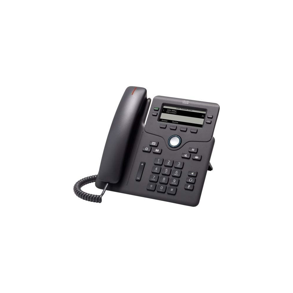 Cisco IP Phone 6851 - Téléphone VoIP - SIP, SRTP - 4 lignes - Charbon