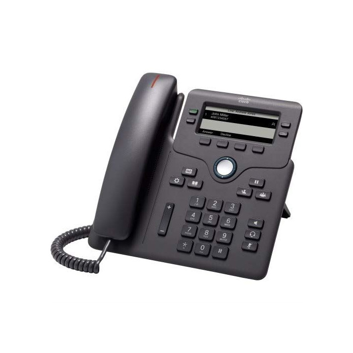 Cisco IP Phone 6851 - Téléphone VoIP - SIP, SRTP - 4 lignes - Charbon