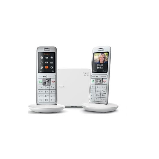 Téléphone sans fil duo dect blanc avec répondeur Gigaset GIGACL660DUOBLANC