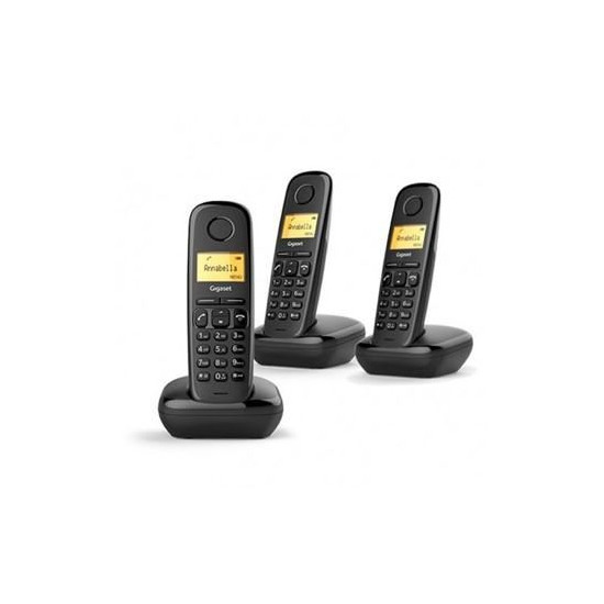 Téléphone fixe sans fil Gigaset A170 noir Trio