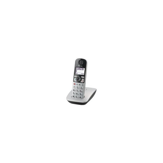 Panasonic KX-TGE510 - Téléphone sans fil avec ID d'appelant - DECT - argent