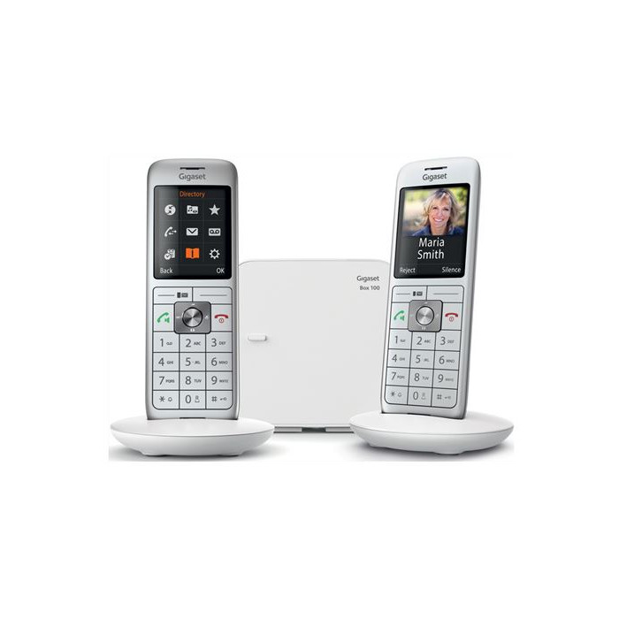 Téléphone sans fil Gigaset Duo DECT Blanc