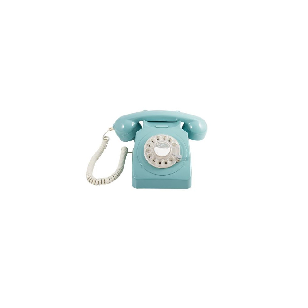 Téléphone rétro GPO 746 bleu clair - Fnac.com