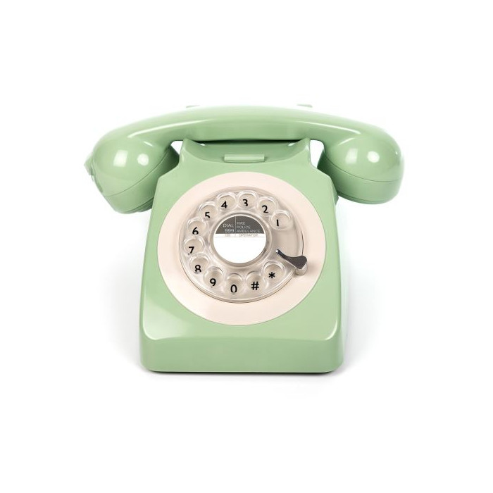 Téléphone rétro GPO 746 menthe - Fnac.com