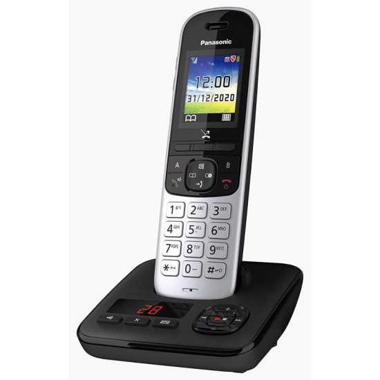 Panasonic téléphone sans Fil avec répondeur (Version Allemande!) KX-TGH720GS Noir