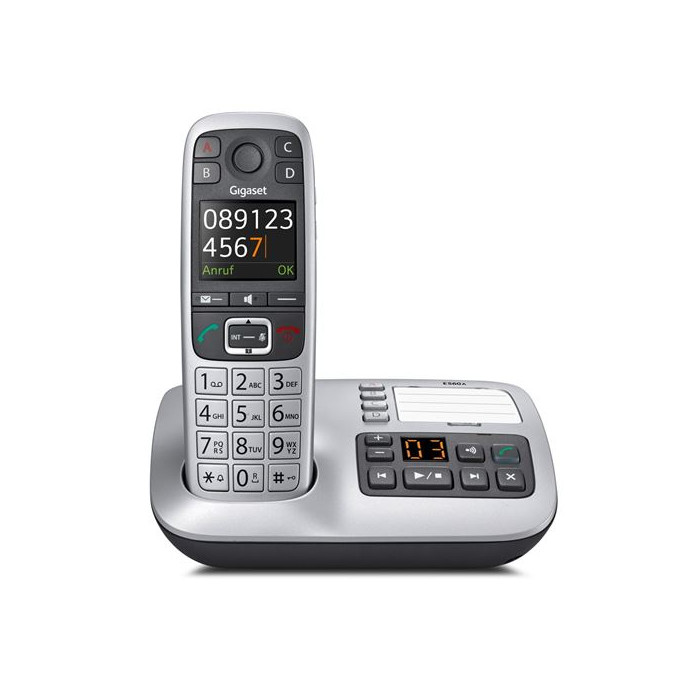 Gigaset E560 A platin Schnurlostelefon