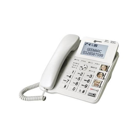 Geemarc CL595 - Téléphone Filaire avec Répondeur