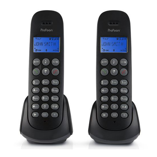 Profoon PDX-320 - Téléphone sans fil avec 2 combinés