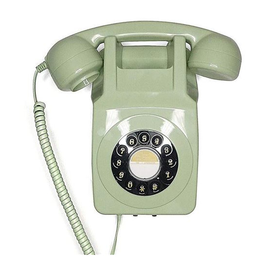 GPO 746 WALL Vert - Téléphone mural rétro