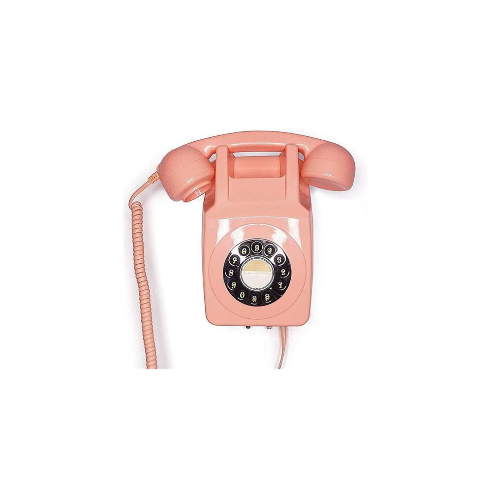 GPO 746 WALL Rose - Téléphone mural rétro