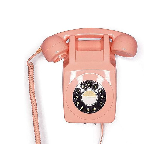GPO 746 WALL Rose - Téléphone mural rétro