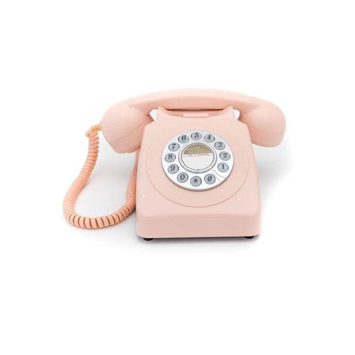 Gpo 746 Push Rose - Téléphone Fixe Rétro