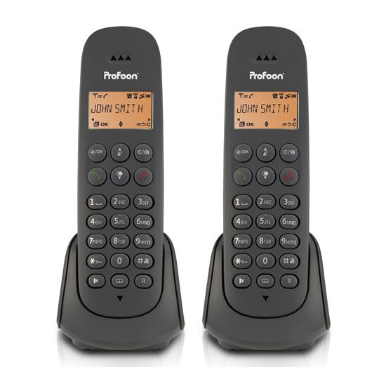Profoon PDX620 - Téléphone sans fil avec 2 combinés
