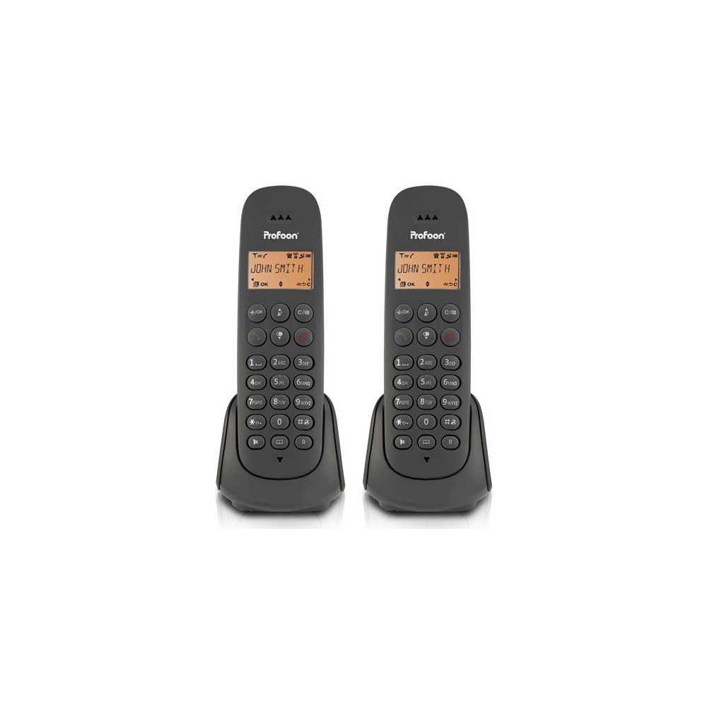 Profoon PDX620 - Téléphone sans fil avec 2 combinés