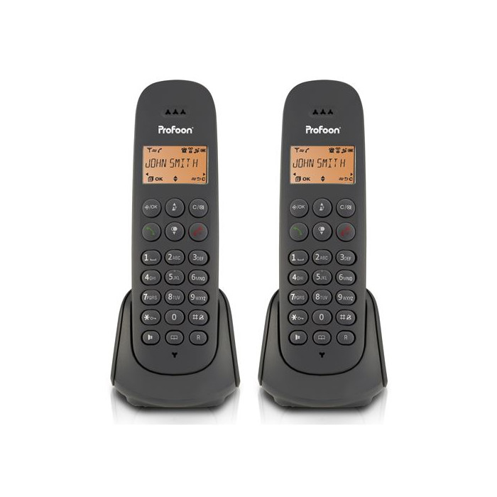 Profoon PDX620 - Téléphone sans fil avec 2 combinés