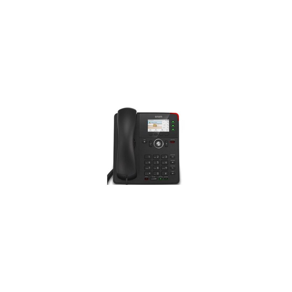 Téléphone de bureau Snom D717 Téléphone IP Noir 3 lignes TFT