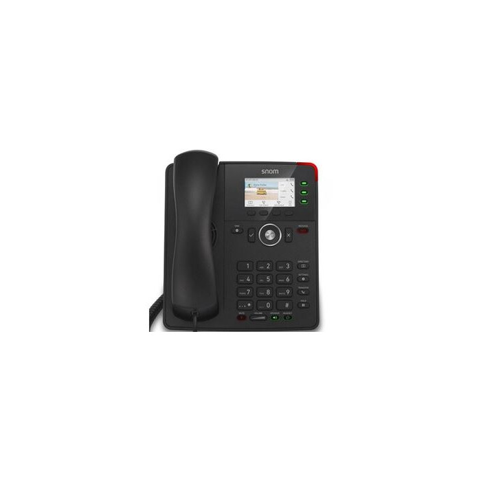 Téléphone de bureau Snom D717 Téléphone IP Noir 3 lignes TFT