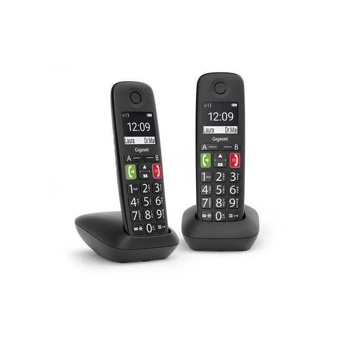 Téléphone analogique DECT Gigaset E290 Duo Noir