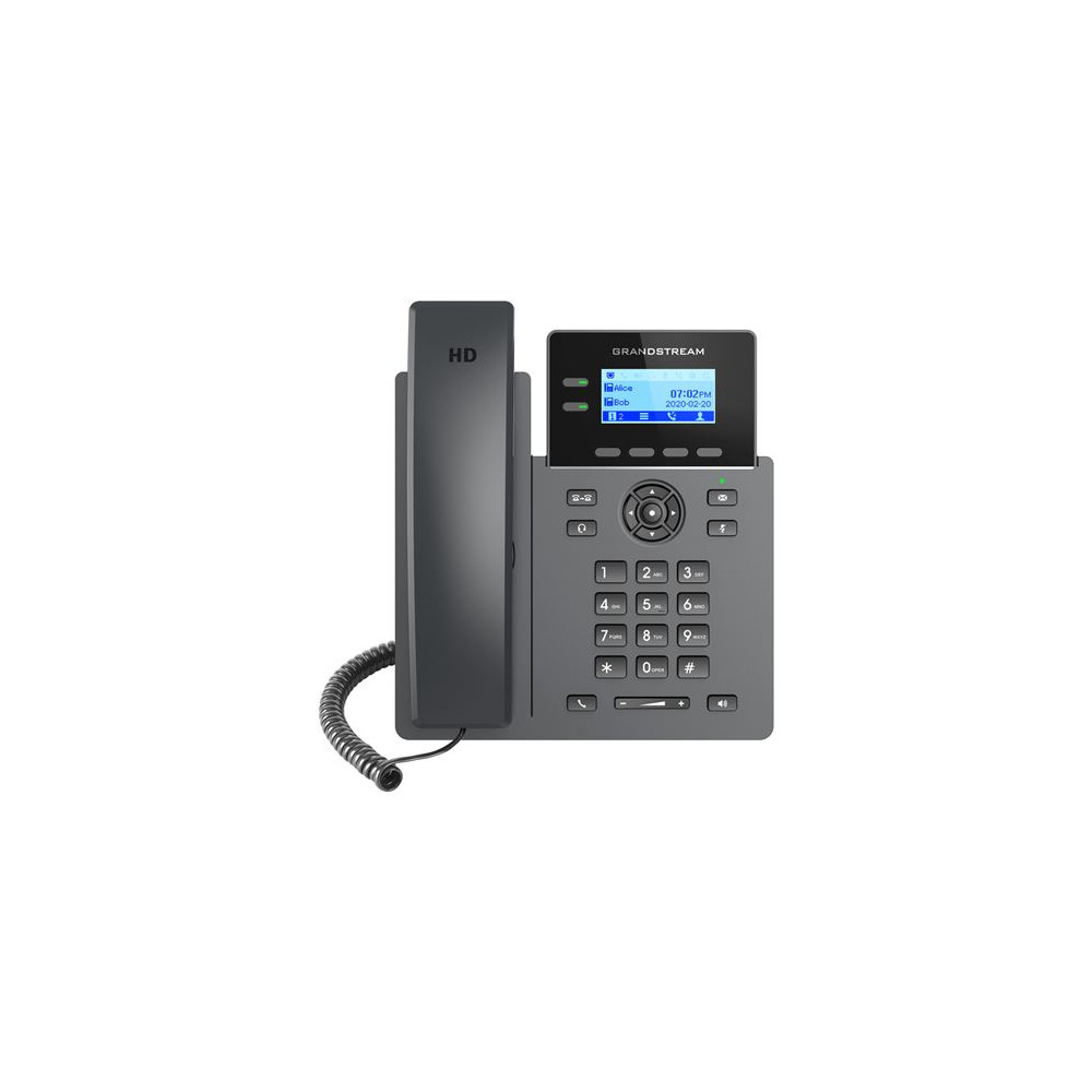Téléphone IP Grandstream Networks GRP2602P Noir 2 lignes LCD