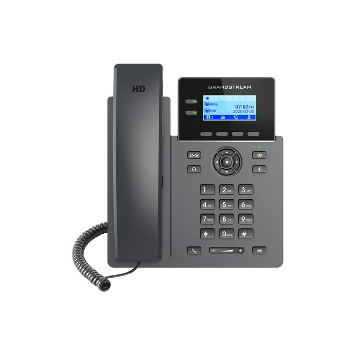 Téléphone IP Grandstream Networks GRP2602P Noir 2 lignes LCD