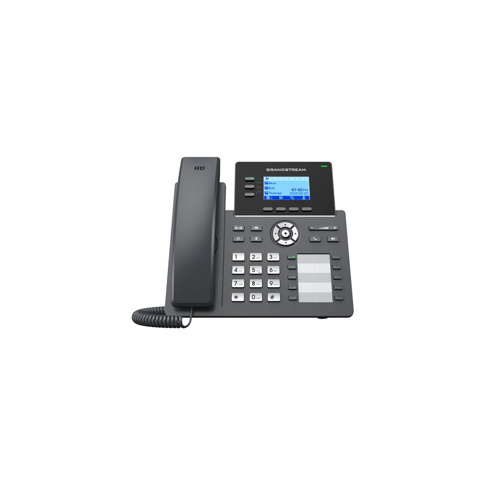 Téléphone IP Grandstream GRP2604P Noir - 3 Lignes LCD