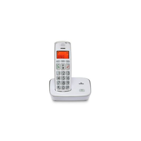 Téléphone DECT Brondi Bravo Gold Blanc