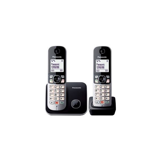 Téléphone Panasonic KX-TG6852JTB DECT Noir, Gris
