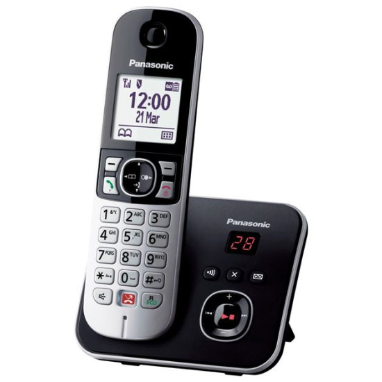 Téléphone DECT Panasonic KX-TG6861 Noir, Gris
