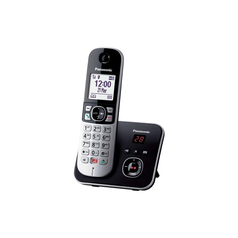 Téléphone DECT Panasonic KX-TG6861 Noir, Gris