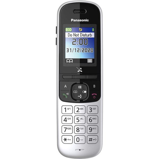 Téléphone DECT Panasonic KX-TGH710 Noir, Argent Identification de l'appelant