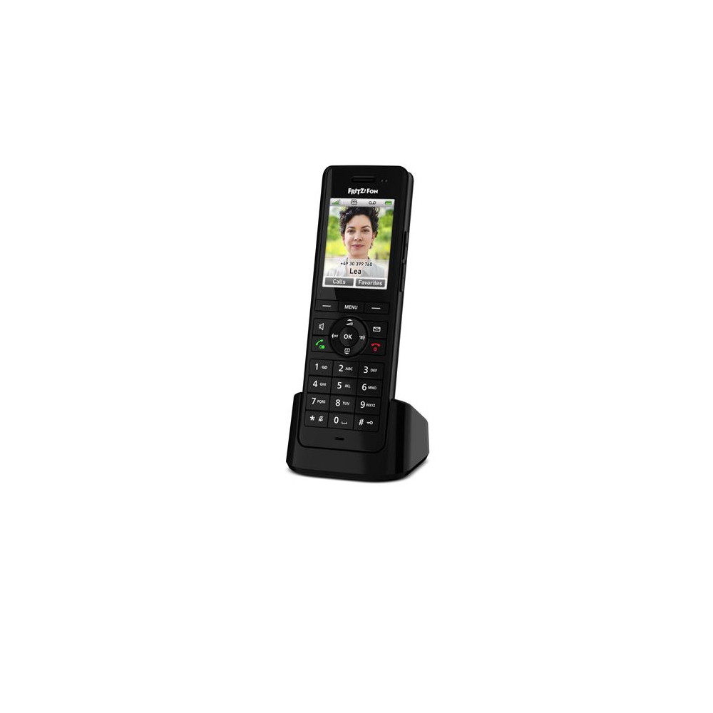 Téléphone DECT FRITZ!Fon X6 INT avec identification de l'appelant Noir