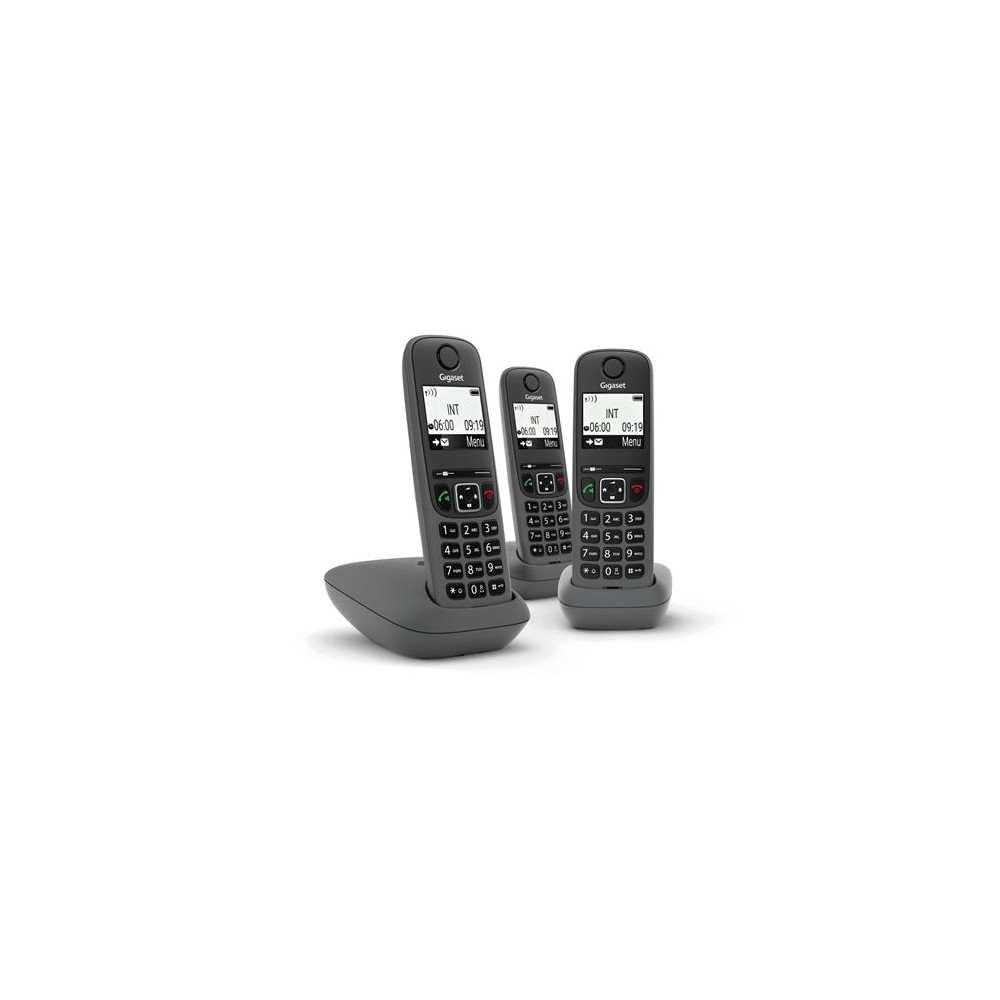 Téléphone Gigaset SIEAS490TRIOBK Noir - DECT