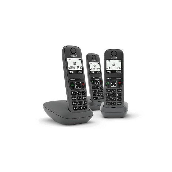 Téléphone Gigaset SIEAS490TRIOBK Noir - DECT