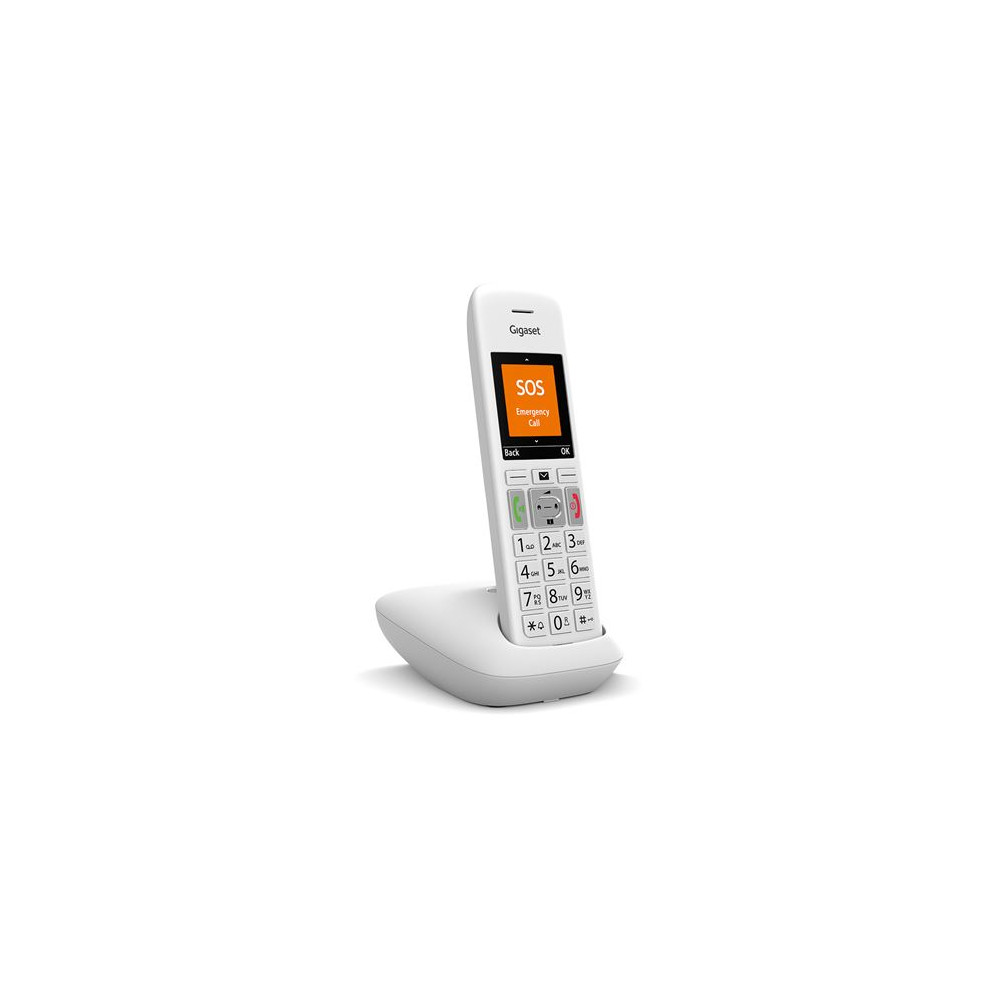 Téléphone sans fil DECT Gigaset E390 Blanc