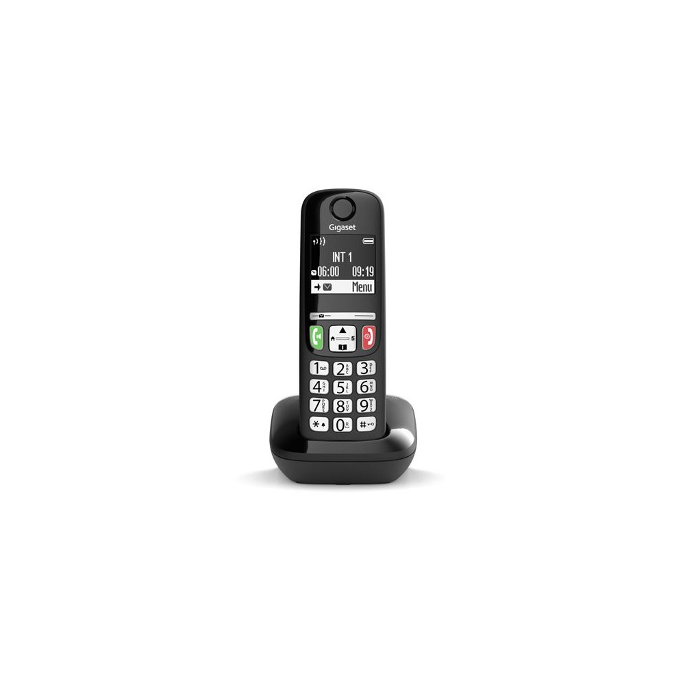 Téléphone DECT Gigaset E270 avec identification de l'appelant Noir