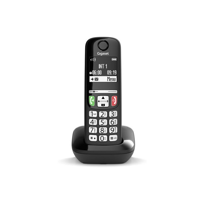 Téléphone DECT Gigaset E270 avec identification de l'appelant Noir