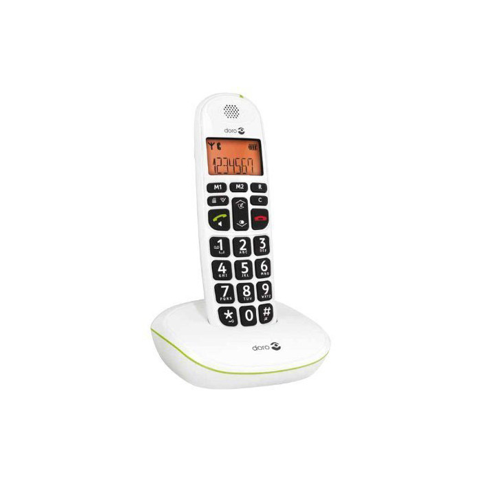 Téléphone Doro PhoneEasy Sans Fil 100 W Blanc