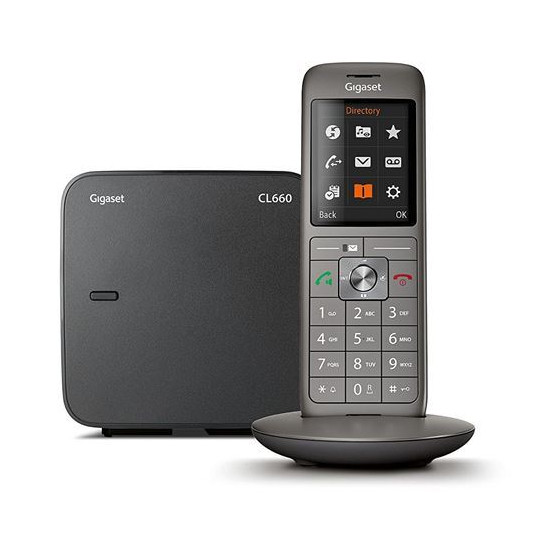 Téléphone fixe sans fil Gigaset CL660 Solo Anthracite