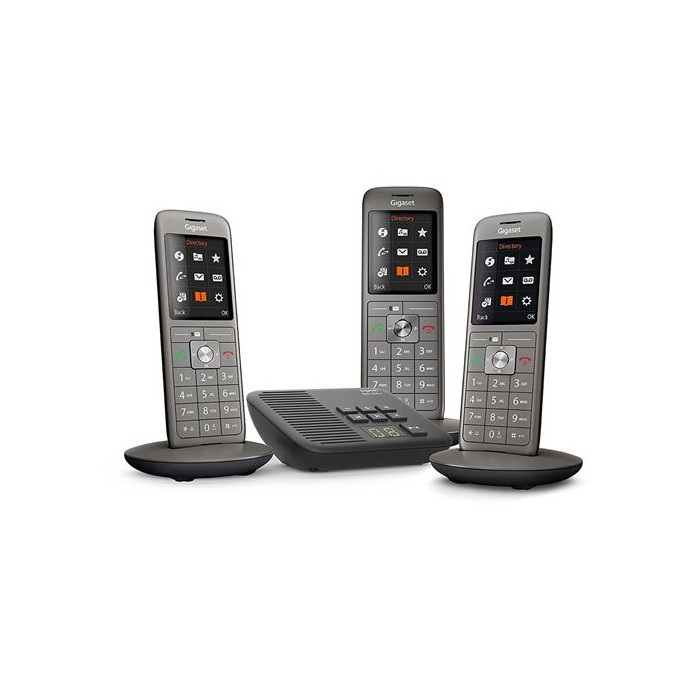 Téléphone fixe sans fil Gigaset CL660A Trio Anthracite